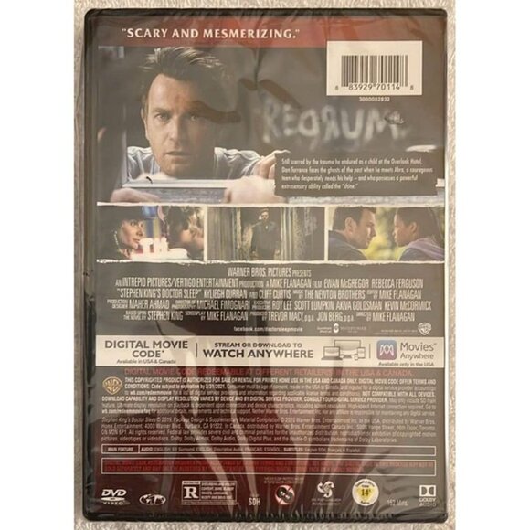 Doctor Sleep - DVD - New - Stephen King - Expired Code - Picture 2 of 2